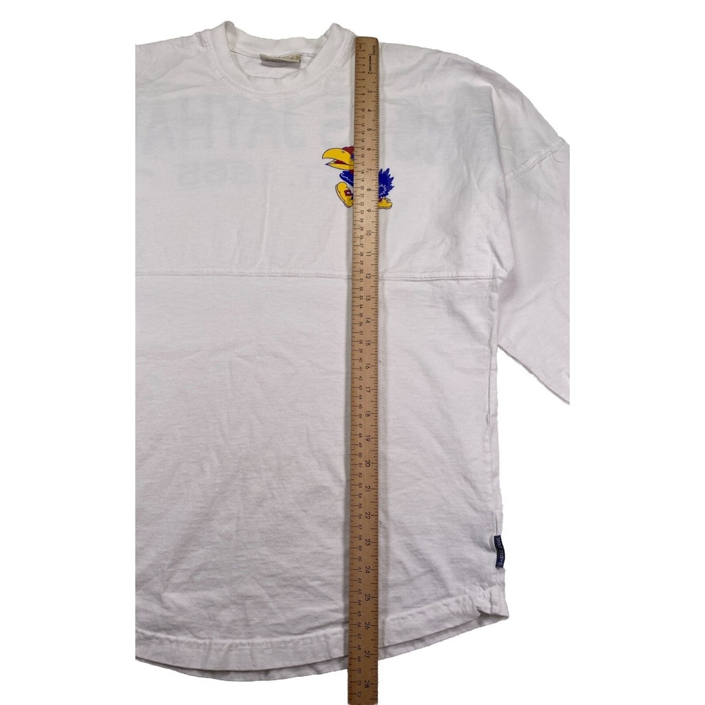 Spirits Jersey University Of Kansas Jayhawks Long Sleeve Shirt White Size Small - Picture 3 of 5